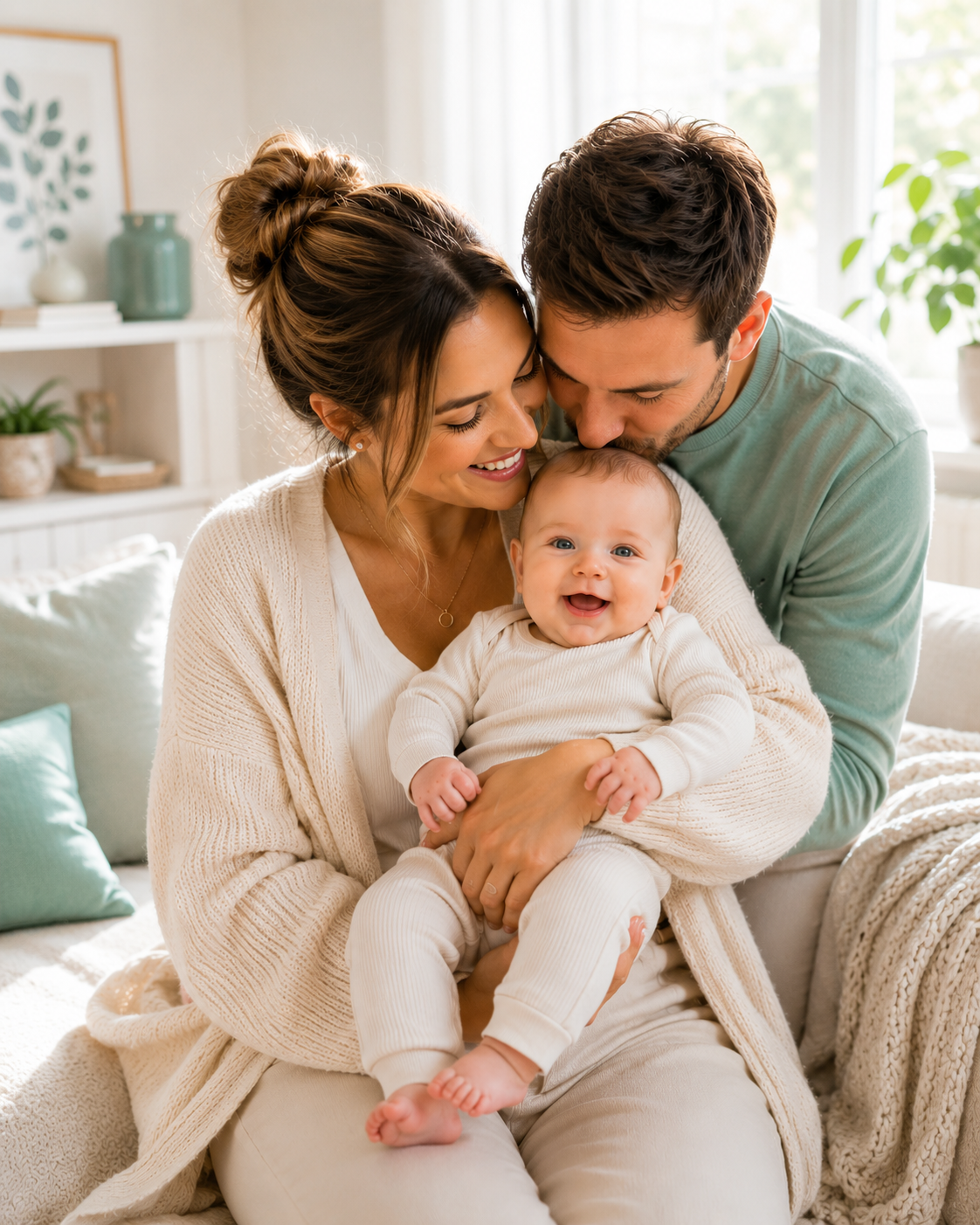 A calm, thoughtfully designed nursery for a growing family